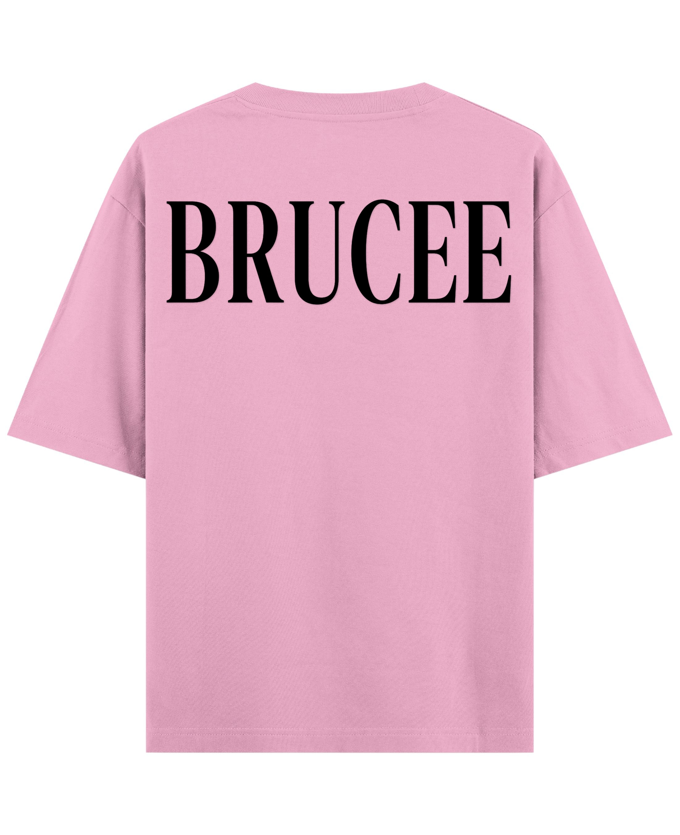 Baby Pink Oversized T-Shirt Back Design