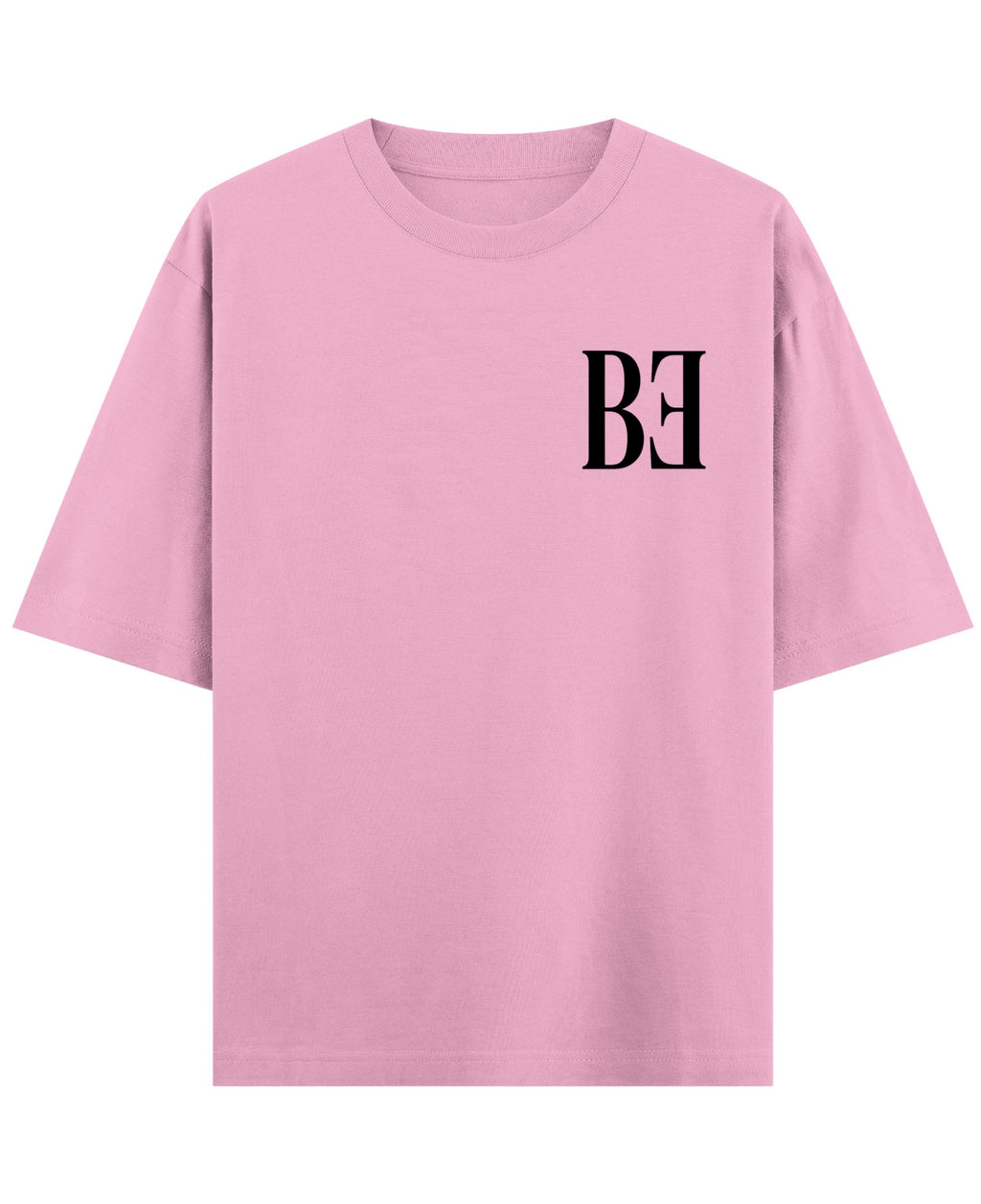 Baby Pink Oversized T-Shirt Front Design