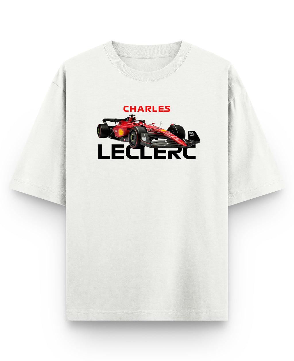 Off White Oversized T-shirt Front Design