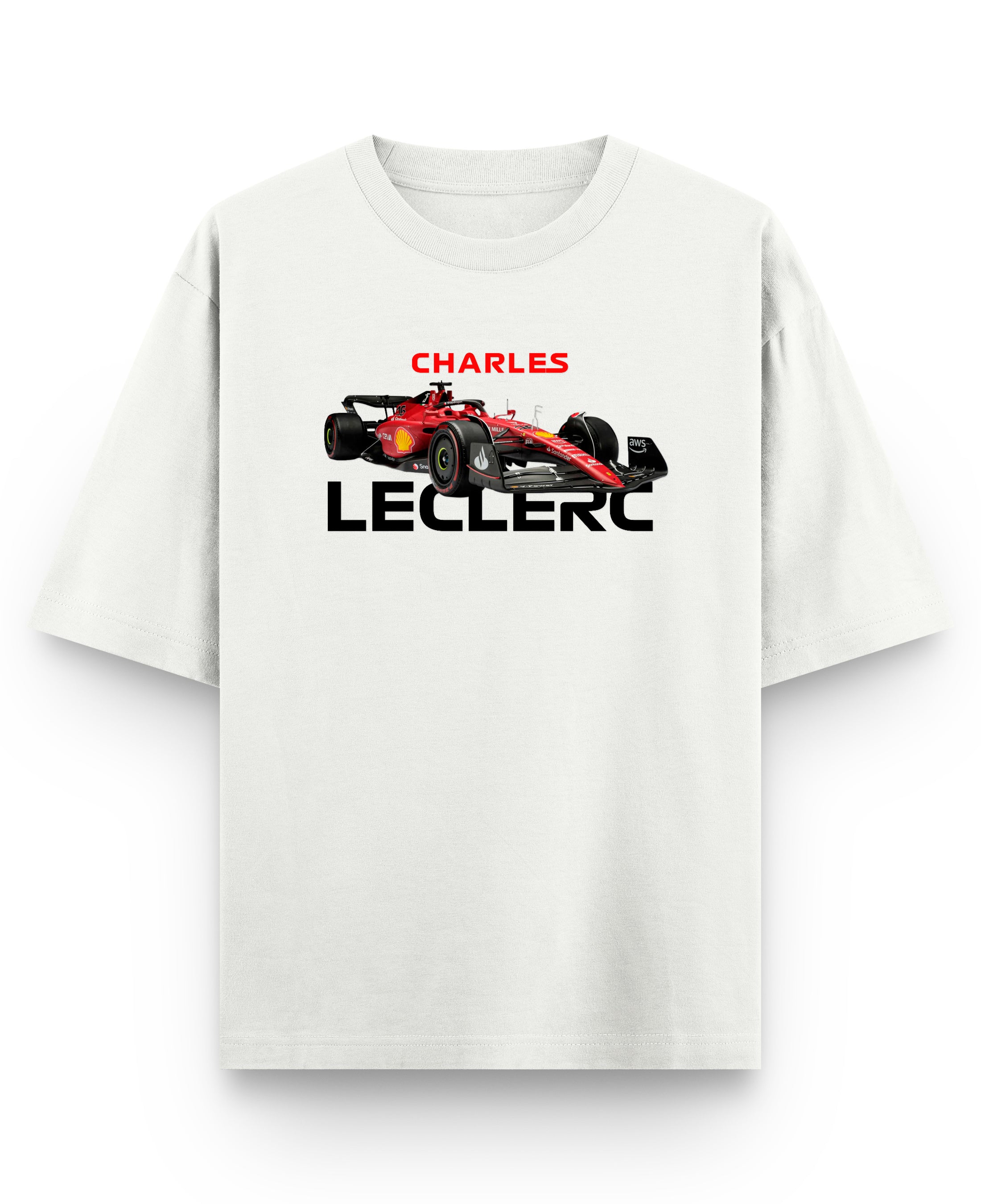 Off White Oversized T-shirt Front Design