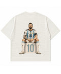 Off-white waffle boxy fit Back Design