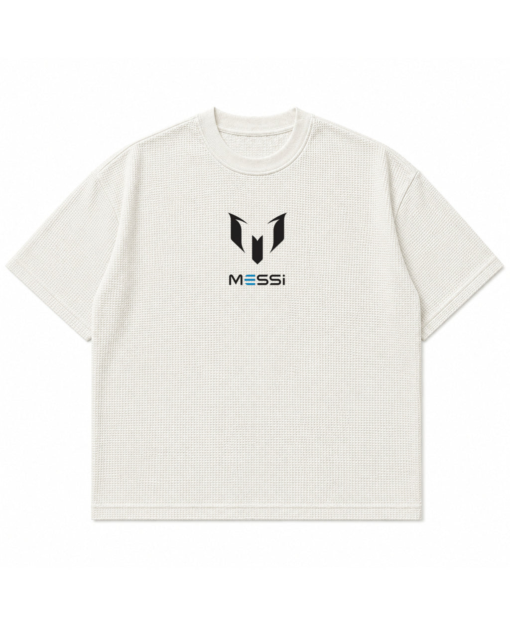Off-white waffle boxy fit Front Design