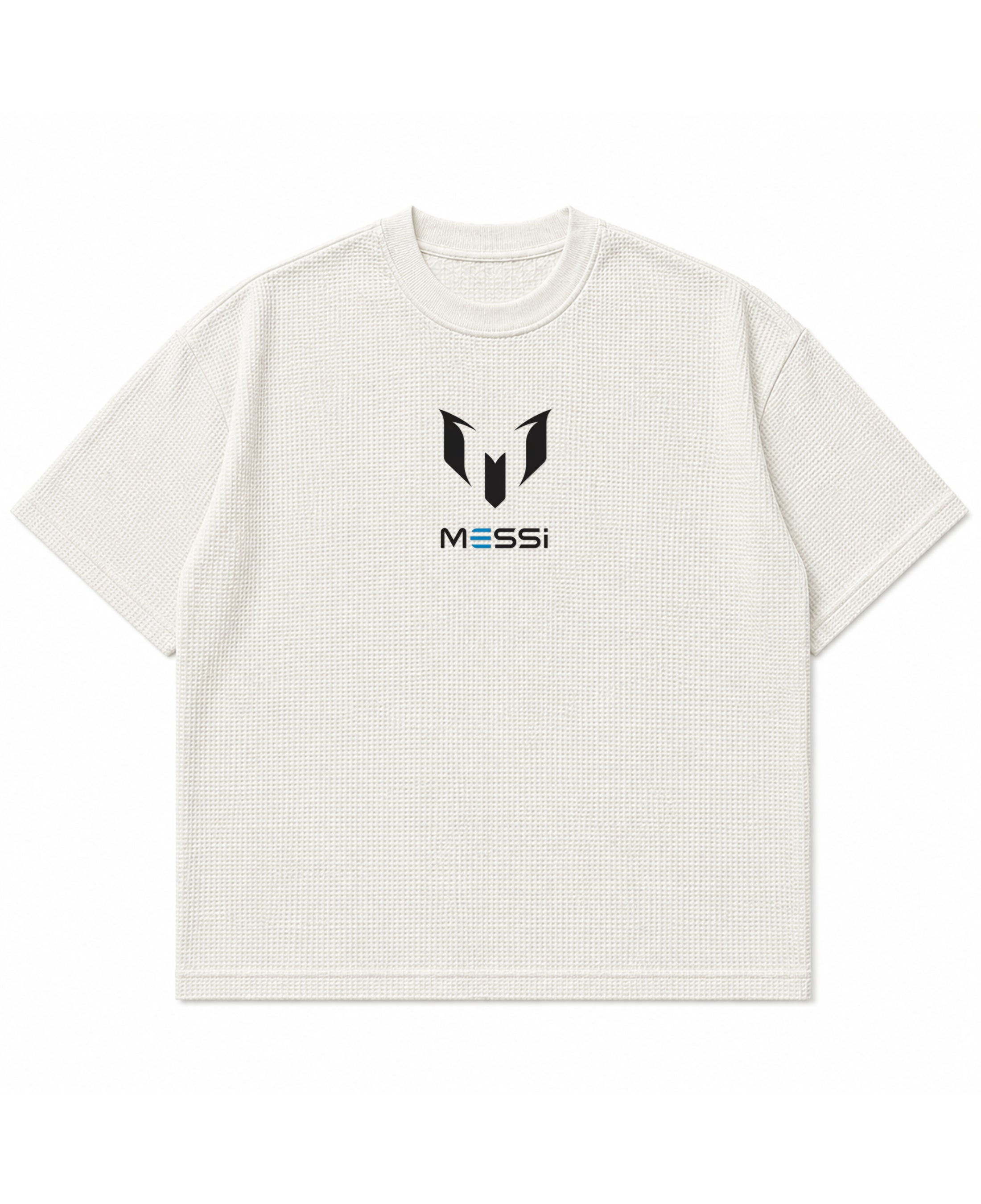 Off-white waffle boxy fit Front Design