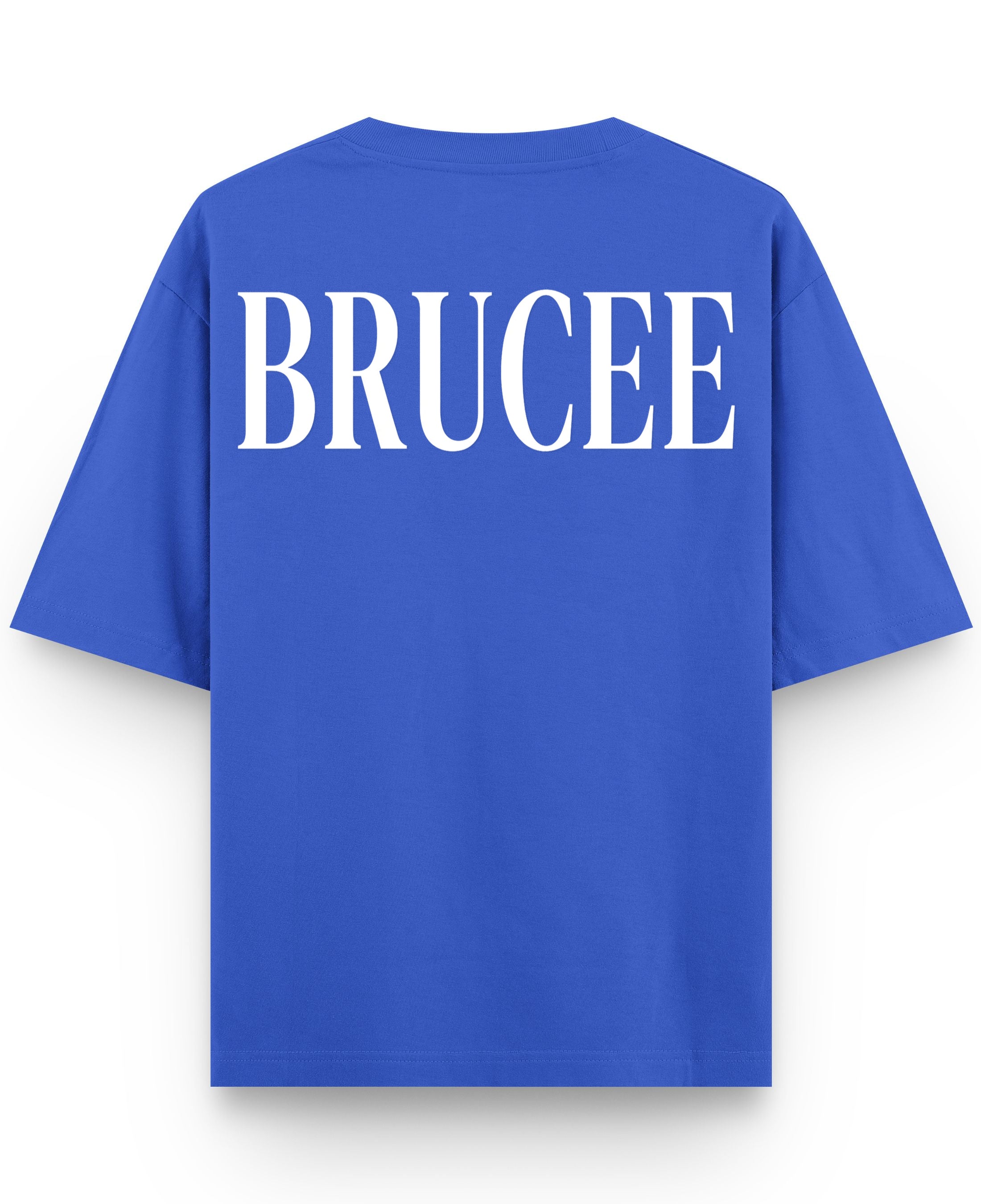Royal Blue Oversized T-Shirt Back Design