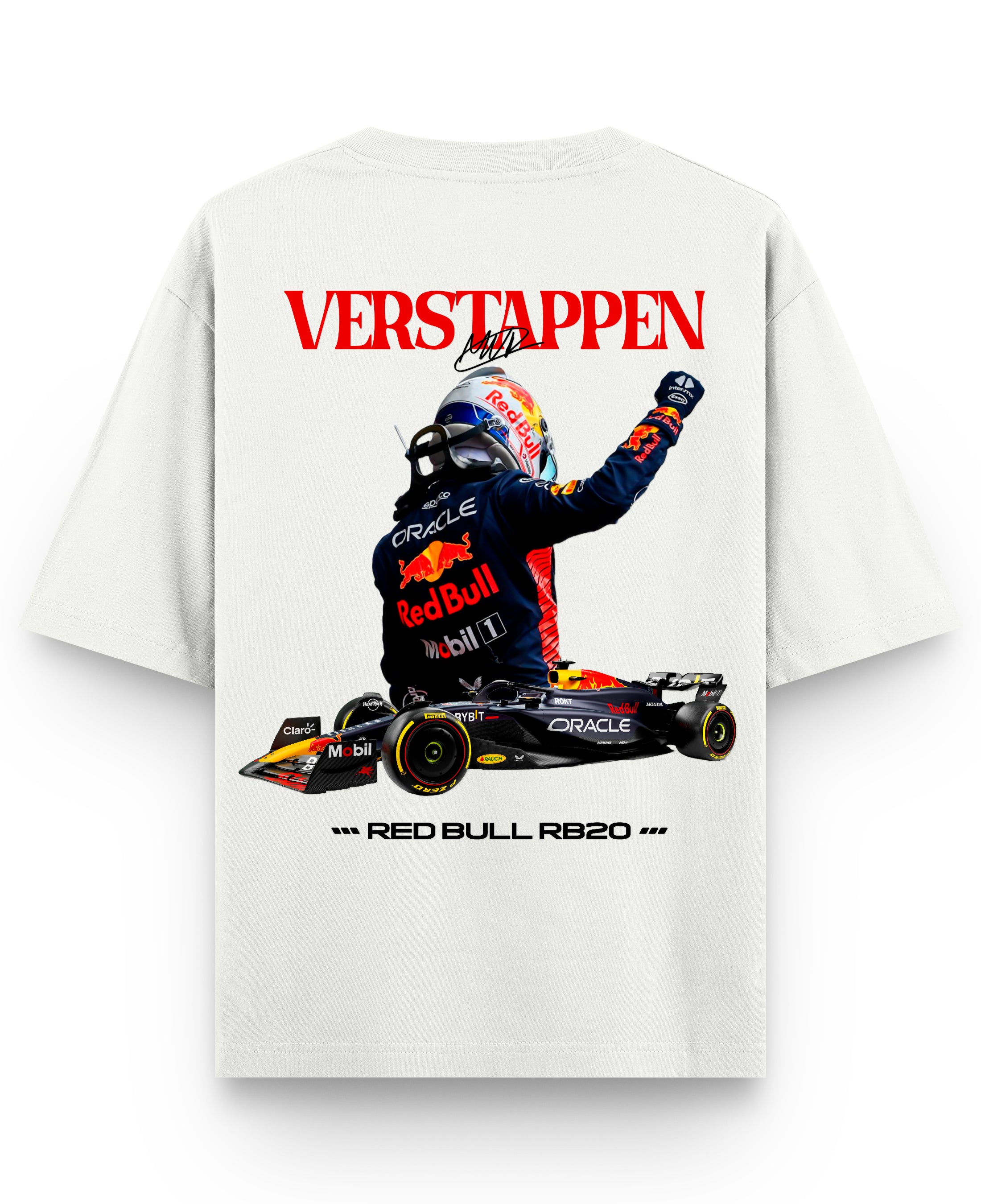 Off White Oversized T-shirt Back Design