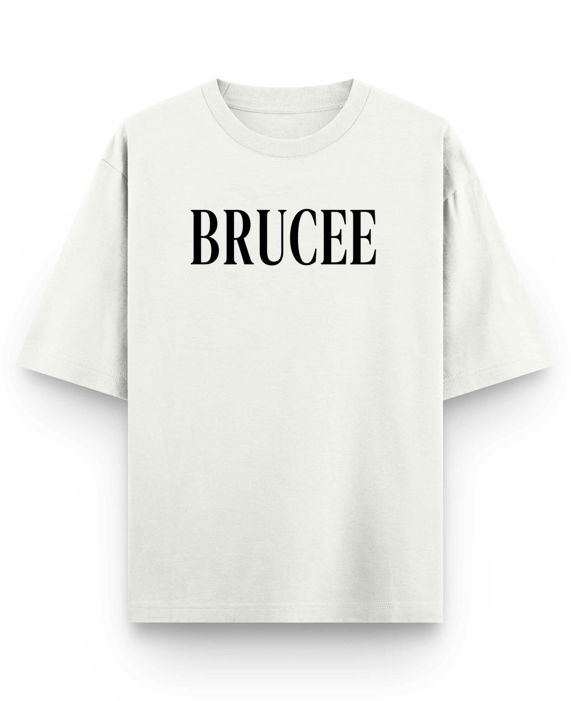 Off White Oversized T-shirt Front Design